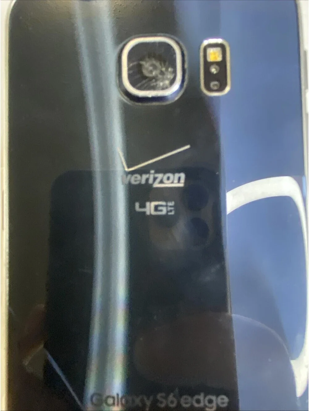 Samsung Galaxy S6 Edge 64 GB Black Sapphire - Unknown Carrier, Damaged, Untested